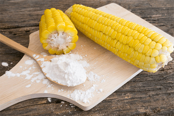 Výhody a poškození kukuřičného škrobu