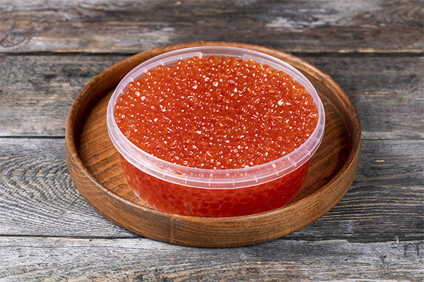 Propriétés utiles du caviar de saumon rose